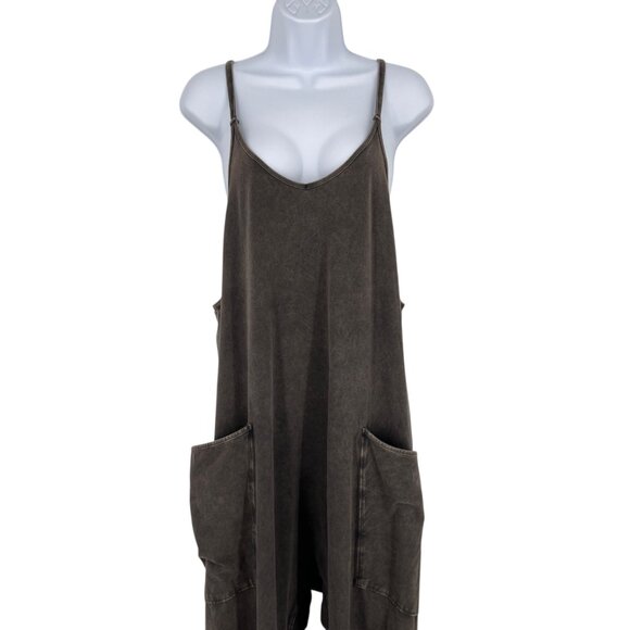 Free People Movement Hot Shot Onesie Black Size Medium - Picture 2 of 15